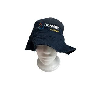 UC DAVIS COSMOS Blue Bucket Hat Size Large XL California School Math & Science